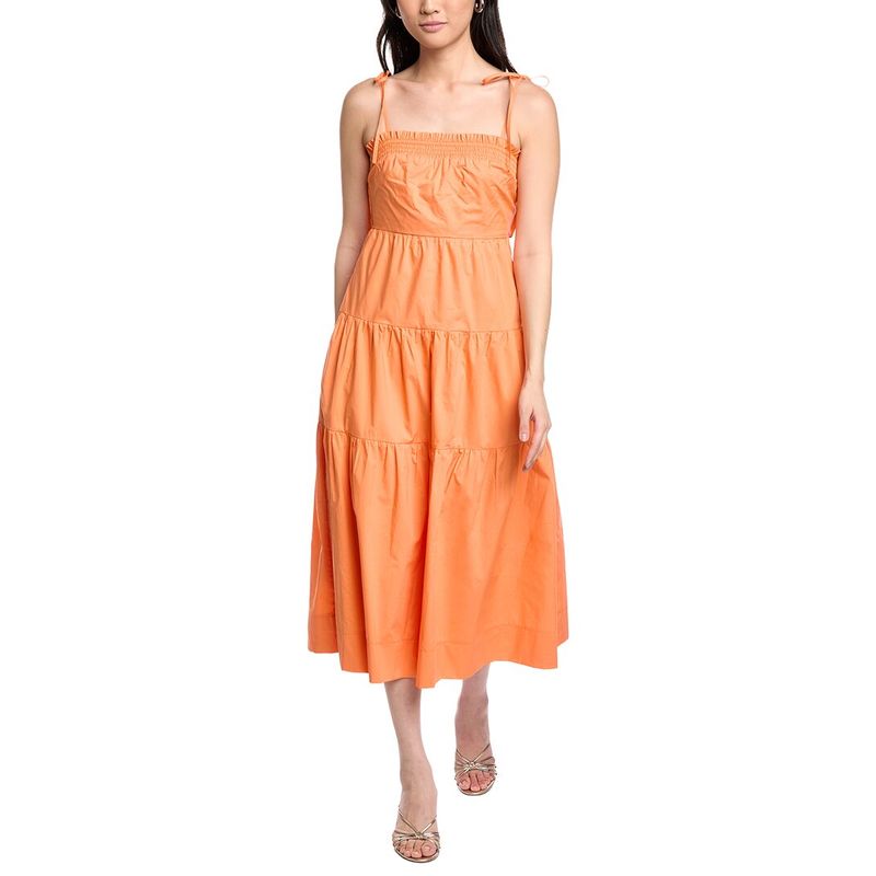 Lost + Wander Womens Paradiso Midi Dress, Pink